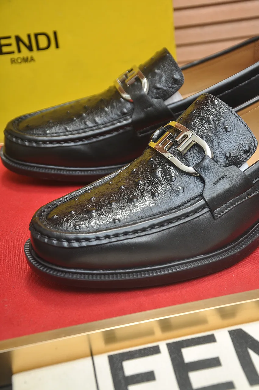 Men's shoes 💰500💶 [FENDI] The latest high-end men's shoes in Hong Kong! Original quality. The upper is made of imported cowhide material and cowhide lining! Super comfortable on the foot, original wear-resistant outsole, luxurious, fashionable, casual and versatile! Size: 38-45 (45 customized)